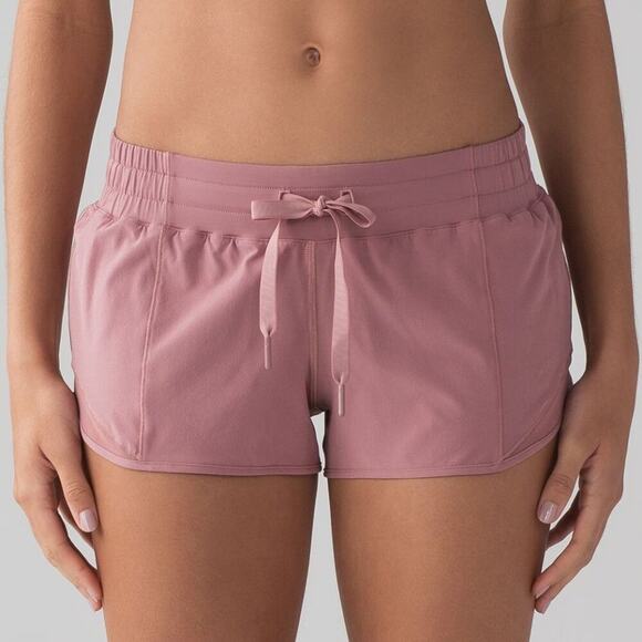 lululemon athletica Pants - Lululemon Hotty Hot Short II *2.5" Quicksand Pink Purple Mauve  8